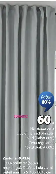 JYSK Zasłona ROXEN oferta