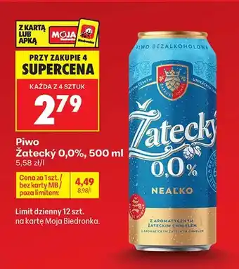 Biedronka Piwo bezalkoholowe Žatecký oferta