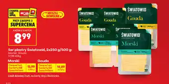 Biedronka Ser plastry Światowid (Morski, Gouda) oferta