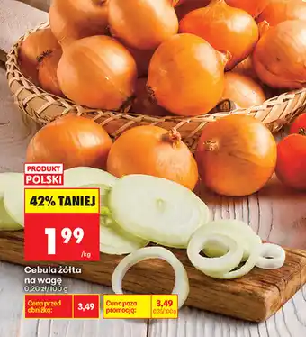 Biedronka Cebula żółta na wagę oferta