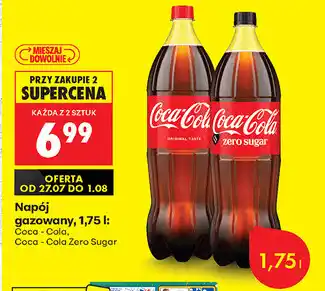 Biedronka Napój gazowany Coca-Cola, Coca-Cola Zero Sugar oferta