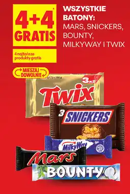 Biedronka Wszystkie batony: Mars, Snickers, Bounty, Milky Way i Twix oferta