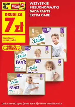 Biedronka Wszystkie pieluchomajtki Dada Pants Extra Care oferta