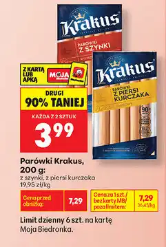 Biedronka Parówki Krakus oferta