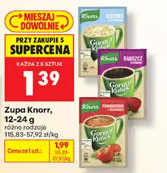 Biedronka Zupa Knorr Gorący Kubek oferta