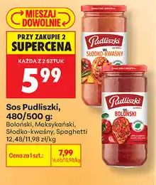 Biedronka Sos Pudliszki oferta