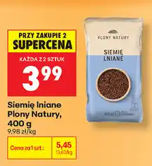 Biedronka Siemię lniane Plony Natury oferta