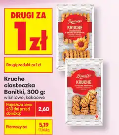 Biedronka Kruche ciasteczka Bonitki oferta