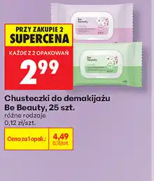 Biedronka Chusteczki do demakijażu Be Beauty, 25 szt oferta