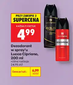 Biedronka Dezodorant w spray'u Lucca Cipriano oferta