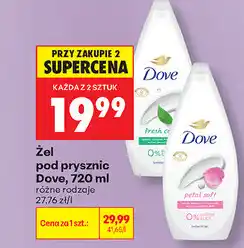 Biedronka Żel pod prysznic Dove oferta