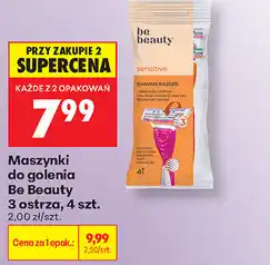 Biedronka Maszynki do golenia Be Beauty Sensitive, 3 ostrza, 4 szt oferta