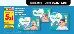 Biedronka Wszystkie pieluszki Pampers Active Baby oferta