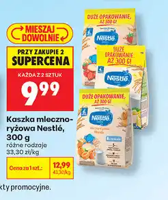 Biedronka Kaszka mleczno-ryżowa Nestlé oferta