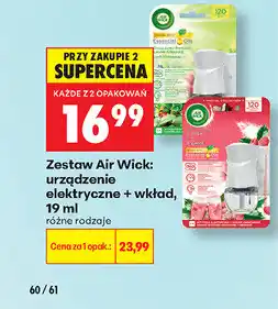 Biedronka Zestaw Air Wick: urządzenie elektryczne + wkład, 19 ml oferta