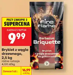 Biedronka Brykiet z węgla drzewnego Fire Flame oferta
