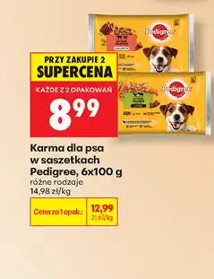 Biedronka Karma dla psa w saszetkach Pedigree oferta