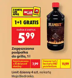 Biedronka Zagęszczona podpałka do grilla Flambit oferta