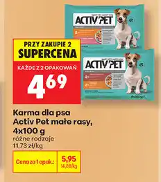 Biedronka Karma dla psa Activ'Pet małe rasy oferta