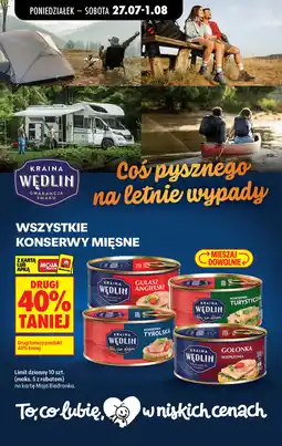 Biedronka Wszystkie konserwy mięsne Kraina Wędlin oferta