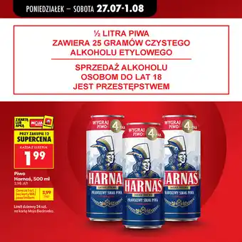 Biedronka Piwo Harnaś Jasne Pełne oferta