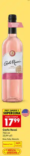 Biedronka Wino Carlo Rossi Rose, Ruby, Moscato oferta