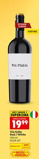 Biedronka Wino Via Italia Red / White oferta