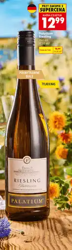 Biedronka Wino białe półwytrawne Palatium Riesling oferta