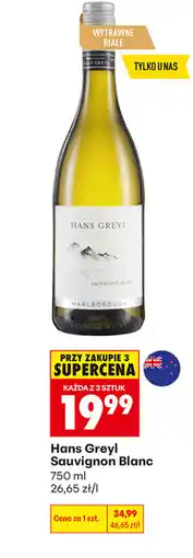 Biedronka Hans Greyl Sauvignon Blanc oferta