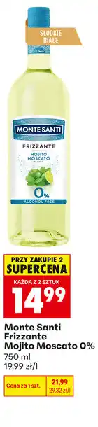 Biedronka Monte Santi Frizzante Mojito Moscato 0% oferta