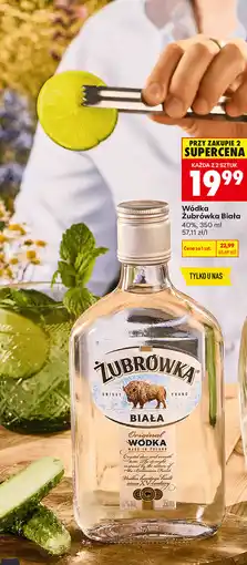 Biedronka Wódka Żubrówka Biała oferta