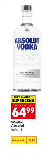 Biedronka Wódka Absolut 40% oferta