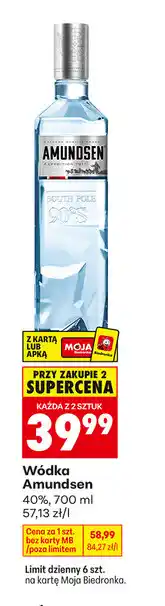 Biedronka Wódka Amundsen 40% oferta
