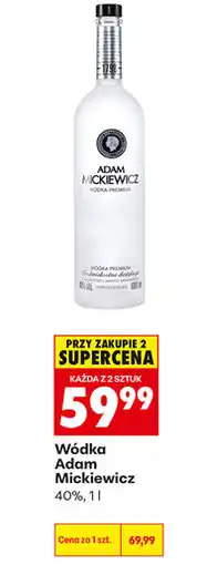 Biedronka Wódka Adam Mickiewicz 40% oferta