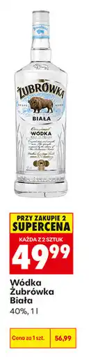 Biedronka Wódka Żubrówka Biała 40% oferta
