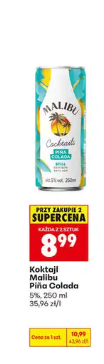 Biedronka Koktajl Malibu Piña Colada oferta