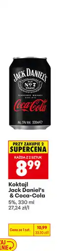 Biedronka Koktajl Jack Daniel's & Coca-Cola oferta
