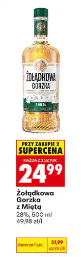 Biedronka Żołądkowa Gorzka z Miętą 28% oferta