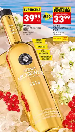 Biedronka Wódka Adam Mickiewicz Gold 40% oferta