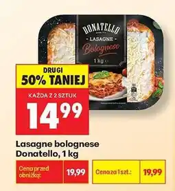 Biedronka Lasagne bolognese Donatello, 1 kg oferta