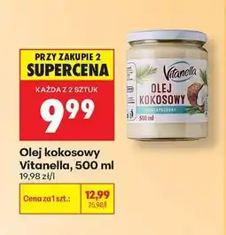 Biedronka Olej kokosowy Vitanella , 500 ml oferta