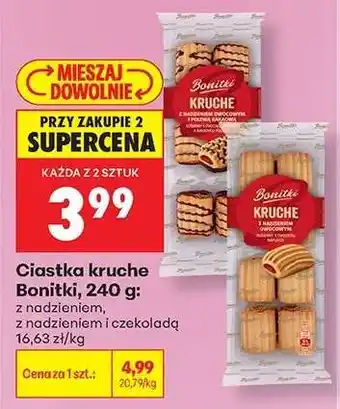 Biedronka Ciastka kruche Bonitki, 240 g oferta