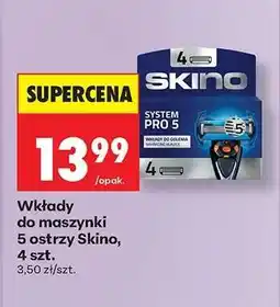 Biedronka Wkłady do maszynki 5 ostrzy Skino, 4 szt oferta