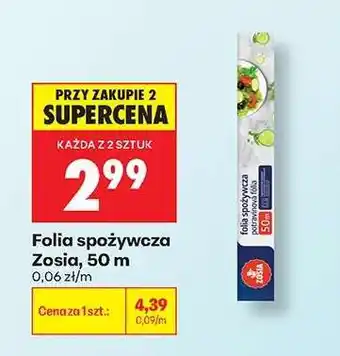 Biedronka Folia spożywcza Zosia, 50 m oferta