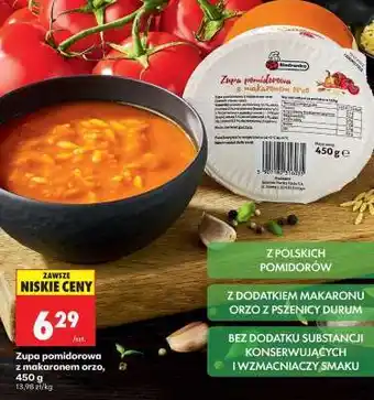 Biedronka Zupa pomidorowa z makaronem orzo 450 g oferta
