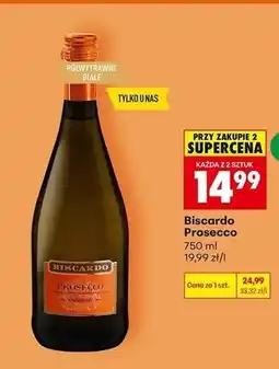 Biedronka Wino musujące Biscardo Prosecco oferta