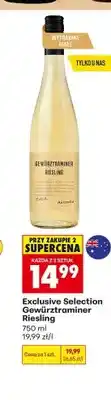 Biedronka Wino białe wytrawne Exclusive Selection Gewürztraminer Riesling oferta