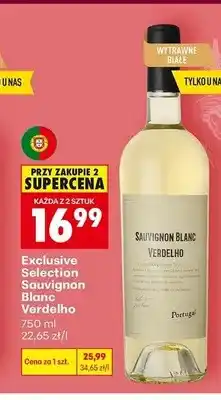 Biedronka Wino białe wytrawne Exclusive Selection Sauvignon Blanc Verdelho oferta