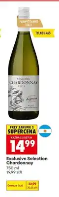 Biedronka Wino białe półwytrawne Exclusive Selection Chardonnay oferta