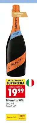 Biedronka Wino musujące bezalkoholowe Mionetto oferta